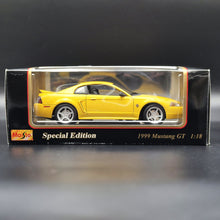 Load image into Gallery viewer, Maisto 1999 Mustang GT Yellow #31860 1:18 Special Edition Die Cast Car
