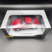 Load image into Gallery viewer, Maisto 1996 Mercedes-Benz SLK 230 Cabriolet Red #31838 1:18 Die Cast Car
