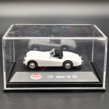 Load image into Gallery viewer, Model Power Minis 1948 Jaguar XK 120 White #19446 1:87 Model
