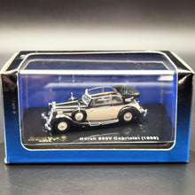 Load image into Gallery viewer, Ricko 1939 Horch 930V Cabriolet Black/Cream #38652 1:87 HO Scale Model