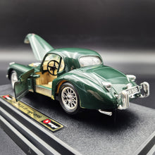 Load image into Gallery viewer, Bburago Jaguar XK120 Coupe (1948) Green #1508 1:24 Die Cast Car
