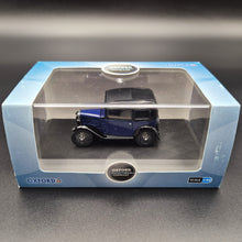 Load image into Gallery viewer, Oxford Diecast Austin Seven RN Saloon Royal Blue ASS002 1:43 Model
