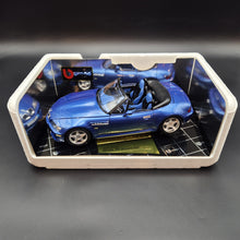 Load image into Gallery viewer, Bburago BMW M Roadster 1996 Blue #3349 1:18 Gold Collection Die Cast Car
