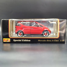 Load image into Gallery viewer, Maisto 1997 Mercedes-Benz A-Class Red #31841 1:18 Special Edition Die Cast Car
