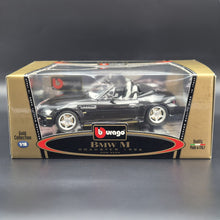 Load image into Gallery viewer, Bburago BMW M Roadster 1996 Black #3359 1:18 Gold Collection Die Cast Car

