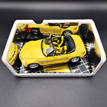 Load image into Gallery viewer, Bburago BMW M Roadster 1996 Yellow #3369 1:18 Gold Collection Die Cast Car
