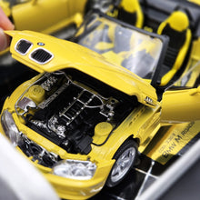 Load image into Gallery viewer, Bburago BMW M Roadster 1996 Yellow #3369 1:18 Gold Collection Die Cast Car
