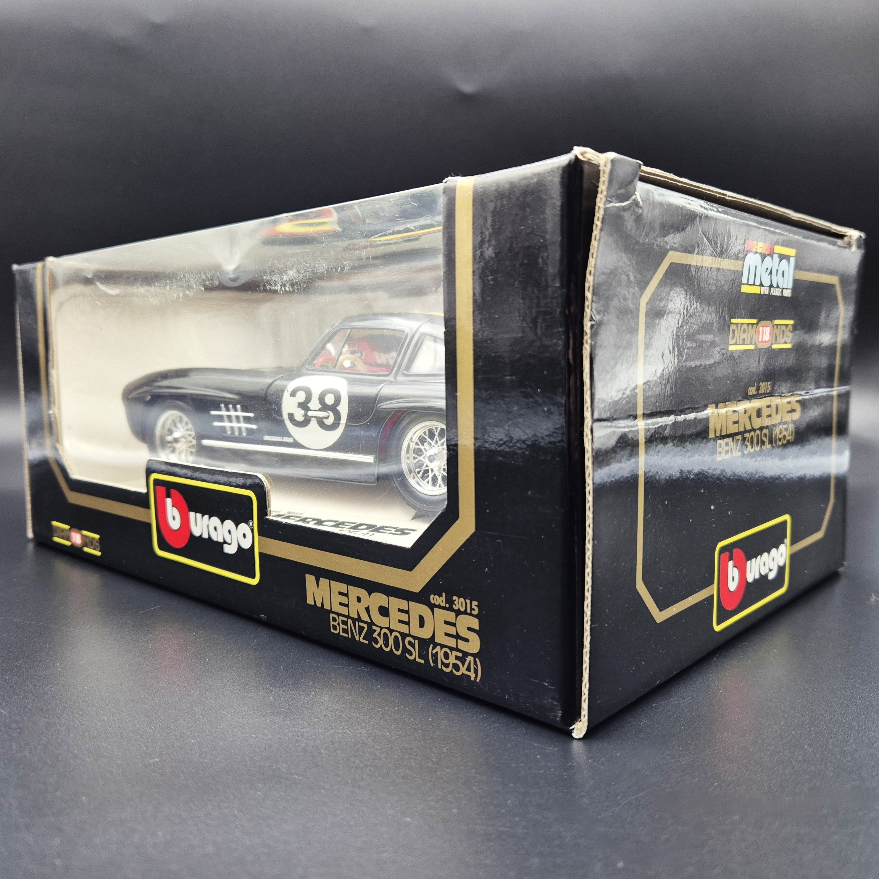 Mercedes-Benz 300 SL Burago 1:18 – Modèle 2000, Référence 3013 (occasion)