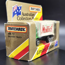 Load image into Gallery viewer, Matchbox 1987 Dodge Commando Delivery Truck Green MB-72 Minties Limted Edition
