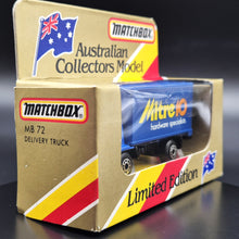Load image into Gallery viewer, Matchbox 1981 Dodge Commando Delivery Truck Blue MB-72 Mitre 10 Limited Edition
