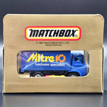 Load image into Gallery viewer, Matchbox 1981 Dodge Commando Delivery Truck Blue MB-72 Mitre 10 Limited Edition
