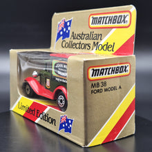 Load image into Gallery viewer, Matchbox 1990 Ford Model A Van John West Salmon Dark Green Series 1-75 MB38 Boxed
