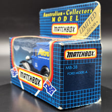 Load image into Gallery viewer, Matchbox 1990 Ford Model A Van Mitre 10 Blue Series 1-75 MB38 Boxed
