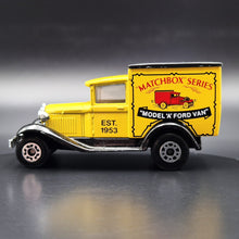 Load image into Gallery viewer, Matchbox 1990 Ford Model A Van Matchbox Series Yellow Series 1-75 MB38 Boxed
