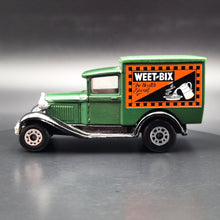 Load image into Gallery viewer, Matchbox 1990 Ford Model A Van Sanitarium-Weet-Bix Health Biscuit Dark Green Series 1-75 MB38 Boxed
