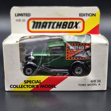 Load image into Gallery viewer, Matchbox 1990 Ford Model A Van Sanitarium-Weet-Bix Health Biscuit Dark Green Series 1-75 MB38 Boxed
