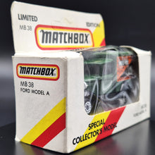Load image into Gallery viewer, Matchbox 1990 Ford Model A Van Sanitarium-Weet-Bix Health Biscuit Dark Green Series 1-75 MB38 Boxed

