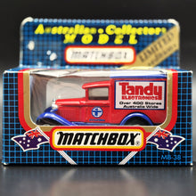 Load image into Gallery viewer, Matchbox 1989 Ford Model A Van Tandy Electronics Red Series 1-75 MB38 Limited Edition - Boxed Unopened
