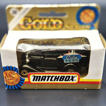 Load image into Gallery viewer, Matchbox 1993 Ford Model A Van City Ford Black 1-75 Gold Series MB38 Boxed