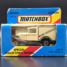 Load image into Gallery viewer, Matchbox 1989 Ford Model A Van The Australian White Series 1-75 MB38 Limited Edition Boxed
