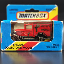 Load image into Gallery viewer, Matchbox 1983 Ford Model A Van Arnott&#39;s Bicuits Red Series 1-75 MB38 Limited Edition Boxed
