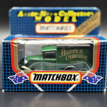 Load image into Gallery viewer, Matchbox 1989 Ford Model A Van Powerhouse Dark Green Series 1-75 MB38 Limited Edition Boxed

