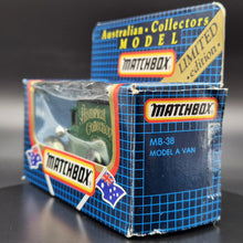 Load image into Gallery viewer, Matchbox 1989 Ford Model A Van Powerhouse Dark Green Series 1-75 MB38 Limited Edition Boxed

