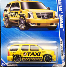 Load image into Gallery viewer, Hot Wheels 2010 '07 Cadillac Escalade Yellow #117 HW City Works 1/10 New Long Card