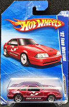 Load image into Gallery viewer, Hot Wheels 2010 '92 Ford Mustang Dark Red #113 HW Performance 7/10 New Long Card