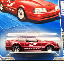 Load image into Gallery viewer, Hot Wheels 2010 '92 Ford Mustang Dark Red #113 HW Performance 7/10 New Long Card
