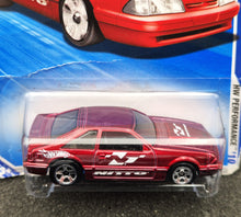 Load image into Gallery viewer, Hot Wheels 2010 '92 Ford Mustang Dark Red #113 HW Performance 7/10 New Long Card