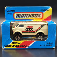 Load image into Gallery viewer, Matchbox 1984 4x4 Chevrolet Van White MB68 Castrol GTX Series 1-75 Limited Edition Boxed
