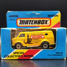 Load image into Gallery viewer, Matchbox 1982 4x4 Chevrolet Van Yellow MB68 Club Models Limited Australian Edition Boxed
