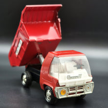 Load image into Gallery viewer, Vintage Pressed Steel Giant 7 Lever Dump Truck Red G.7.D 1:18
