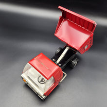 Load image into Gallery viewer, Vintage Pressed Steel Giant 7 Lever Dump Truck Red G.7.D 1:18
