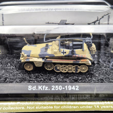 Load image into Gallery viewer, Amercom 1942 German Sd.Kfz. 250/3 Light Armoured Half-Track - Command Variant 1:72 Die Cast Model
