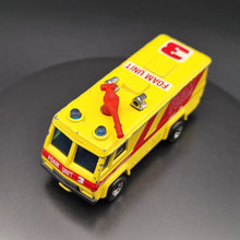 Load image into Gallery viewer, Matchbox 1984 Command Vehicle Yellow Metro Airport - Foam Unit #MB54 1-75 Series

