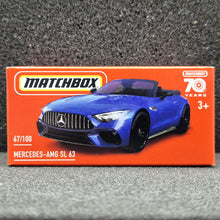 Load image into Gallery viewer, Matchbox 2023 Mercedes-AMG SL 63 Blue #67 MBX Highway New Sealed Box
