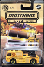 Load image into Gallery viewer, Matchbox 2024 Flame Tamer (Fire Engine) Yellow County Rescue Series 5/6 New