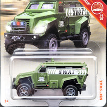 Load image into Gallery viewer, Matchbox 2018 MBX S.W.A.T Olive Green #74 MBX Rescue 19/30 New Long Card