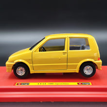 Load image into Gallery viewer, Bburago 1995 Fiat 500 Sporting (Cinquecento) Yellow #0194 1:24 Super Car Collection Diecast
