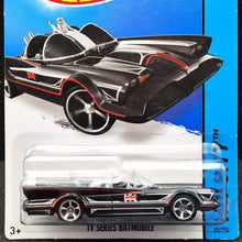 Load image into Gallery viewer, Hot Wheels 2014 TV Series Batmobile Black #65 HW City - Batman 75th Anniversary New Long Card