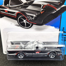 Load image into Gallery viewer, Hot Wheels 2014 TV Series Batmobile Black #65 HW City - Batman 75th Anniversary New Long Card
