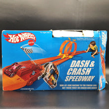 Load image into Gallery viewer, Hot Wheels 2016 Dash &amp; Crash Speedway #DWM91 - 2 Hot Wheels Cars Included