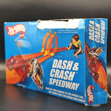 Load image into Gallery viewer, Hot Wheels 2016 Dash &amp; Crash Speedway #DWM91 - 2 Hot Wheels Cars Included