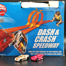 Load image into Gallery viewer, Hot Wheels 2016 Dash &amp; Crash Speedway #DWM91 - 2 Hot Wheels Cars Included