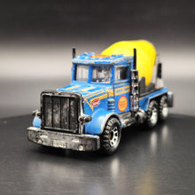 Load image into Gallery viewer, Matchbox 1985 Peterbilt Cement Mixer Truck Blue MB19 1-75 Series