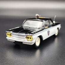 Load image into Gallery viewer, Eligor 1962 Chevrolet Corvair Monza PoliceHighway Patrol Car #1150 Black/White 1/43 Scale
