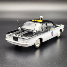 Load image into Gallery viewer, Eligor 1962 Chevrolet Corvair Monza PoliceHighway Patrol Car #1150 Black/White 1/43 Scale