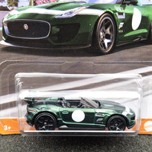 Load image into Gallery viewer, Hot Wheels 2023 '15 Jaguar F-Type Project 7 British Racing Green Forza 3/5 New Long Card